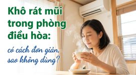 Khô rát mũi trong phòng điều hòa: có cách đơn giản, sao không dùng?