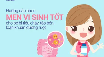 Hướng dẫn chọn men vi sinh tốt cho bé bị loạn khuẩn đường ruột