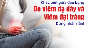 Khác biệt giữa đau bụng do viêm dạ dày và viêm đại tràng: Đừng nhầm!