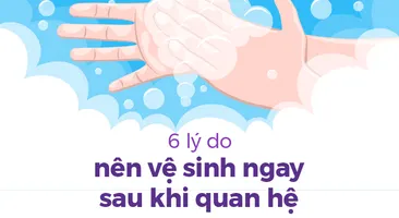 6 lý do nên vệ sinh ngay sau khi quan hệ