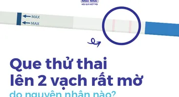 Que thử thai lên 2 vạch rất mờ do nguyên nhân nào?