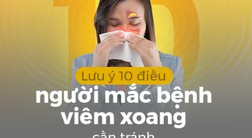 Lưu ý 10 điều mà người mắc bệnh viêm xoang cần tránh