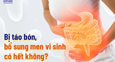 Bị táo bón, bổ sung men vi sinh có hết không?