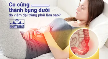 Co cứng thành bụng dưới do viêm đại tràng phải làm sao?