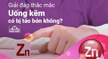 Giải đáp thắc mắc: “Uống kẽm có bị táo bón không?”
