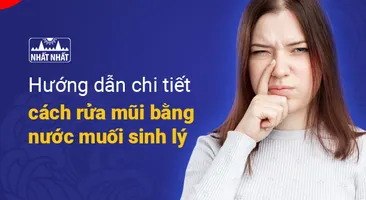 Hướng dẫn chi tiết cách rửa mũi bằng nước muối sinh lý