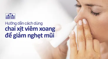 Hướng dẫn cách dùng chai xịt viêm xoang để giảm nghẹt mũi