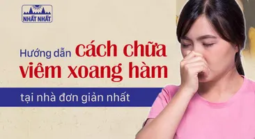 Hướng dẫn cách chữa viêm xoang hàm tại nhà đơn giản