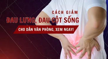 Cách giảm đau lưng, đau cột sống cho dân văn phòng: Xem ngay!