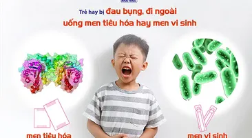 Trẻ hay bị đau bụng, đi ngoài nên uống men tiêu hóa hay men vi sinh?