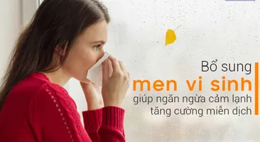 Bổ sung men vi sinh giúp ngăn ngừa cảm lạnh, tăng cường miễn dịch