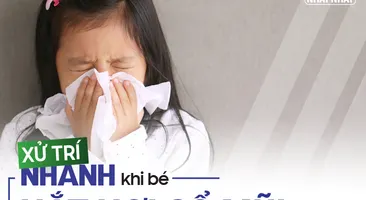 Học cách xử trí nhanh chóng khi bé hắt hơi sổ mũi 