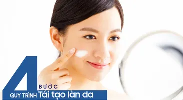 Quy trình 4 bước tái tạo làn da khi dưỡng da ban đêm