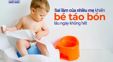 Sai lầm của nhiều mẹ khiến bé táo bón lâu ngày không hết
