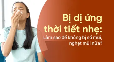 Bị dị ứng thời tiết nhẹ: Làm sao để không bị sổ mũi, nghẹt mũi nữa?