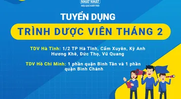 Tuyển dụng trình dược viên tháng 2-  Hà Tĩnh, Hồ Chí Minh