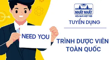 Tuyển dụng tháng 3: Tuyển Trình dược viên Toàn Quốc