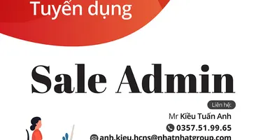 Tuyển dụng nhân viên Sale Admin
