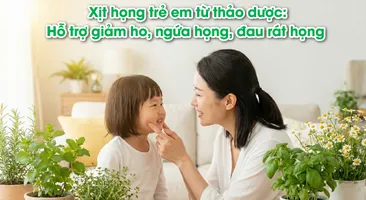 Xịt họng trẻ em từ thảo dược: Hỗ trợ giảm ho, ngứa họng, đau rát họng