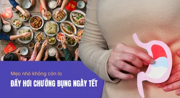 Mẹo nhỏ không còn lo đầy hơi chướng bụng ngày Tết