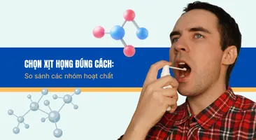 Chọn xịt họng đúng cách: So sánh các nhóm hoạt chất