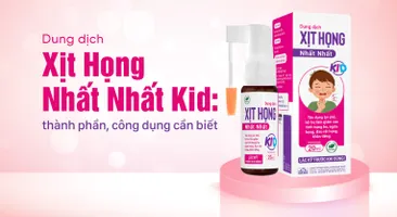 Dung dịch Xịt Họng Nhất Nhất Kid: thành phần, công dụng cần biết