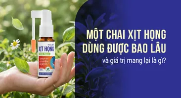 Một chai xịt họng dùng được bao lâu và giá trị mang lại là gì?