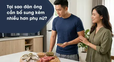 Tại sao đàn ông cần bổ sung kẽm nhiều hơn phụ nữ?