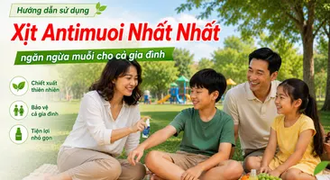 Hướng dẫn sử dụng Xịt Antimuoi Nhất Nhất ngăn ngừa muỗi cho cả gia đình