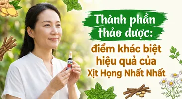 Thành phần thảo dược: điểm khác biệt hiệu quả của Xịt Họng Nhất Nhất