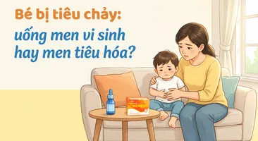 Bé bị tiêu chảy: uống men vi sinh hay men tiêu hóa?