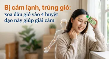 Bị cảm lạnh, trúng gió: xoa dầu gió vào 4 huyệt đạo này giúp giải cảm