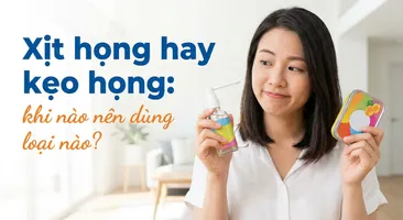 Xịt họng hay kẹo họng: khi nào nên dùng loại nào?