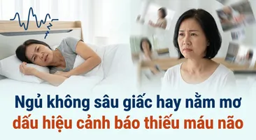 Ngủ không sâu giấc hay nằm mơ: dấu hiệu cảnh báo thiếu máu não