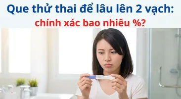 Que thử thai để lâu lên 2 vạch: chính xác bao nhiêu %?