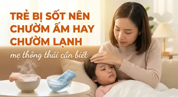 Trẻ bị sốt nên chườm ấm hay chườm lạnh - mẹ thông thái cần biết