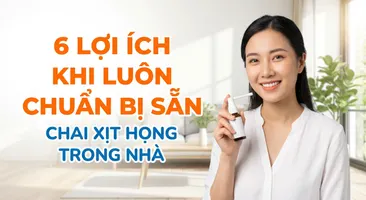 6 lợi ích khi luôn chuẩn bị sẵn chai xịt họng trong nhà