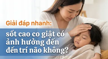 Giải đáp nhanh: sốt cao co giật có ảnh hưởng đến trí não không?