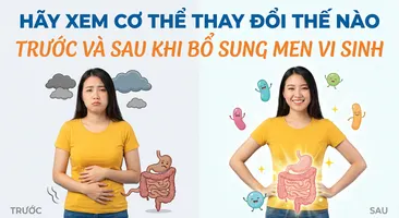 Hãy xem cơ thể thay đổi thế nào trước và sau khi bổ sung men vi sinh