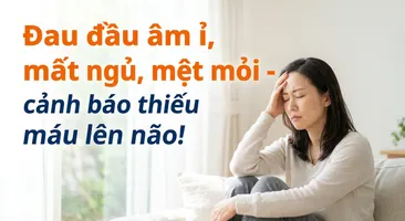 Đau đầu âm ỉ, mất ngủ, mệt mỏi - cảnh báo thiếu máu lên não!