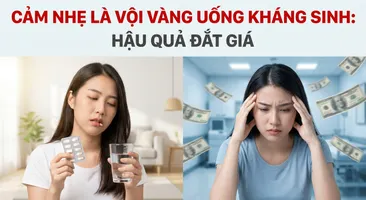 Cảm nhẹ là vội vàng uống kháng sinh: hậu quả đắt giá