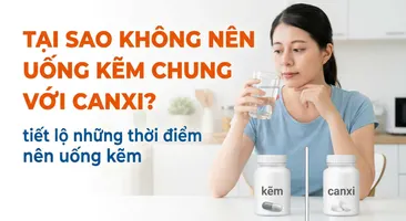 Tại sao không nên uống kẽm chung với canxi? tiết lộ những thời điểm nên uống kẽm