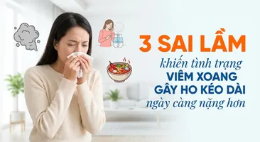 3 sai lầm khiến tình trạng viêm xoang gây ho kéo dài ngày càng nặng hơn