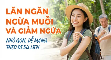 Lăn ngăn ngừa muỗi và giảm ngứa - nhỏ gọn, dễ mang theo đi du lịch