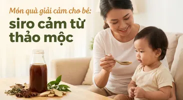 Món quà giải cảm cho bé: siro cảm từ thảo mộc