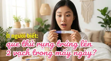 Ít người biết: que thử rụng trứng lên 2 vạch trong mấy ngày?