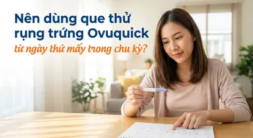Nên dùng que thử rụng trứng Ovuquick từ ngày thứ mấy trong chu kỳ?