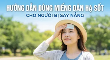 Hướng dẫn dùng miếng dán hạ sốt cho người bị say nắng