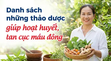 Danh sách những thảo dược giúp hoạt huyết, tan cục máu đông