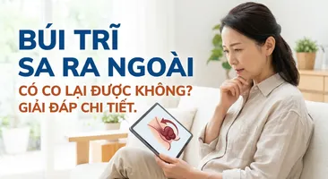 Búi trĩ sa ra ngoài có co lại được không? giải đáp chi tiết